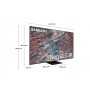 Samsung GQ65QN700BT TV Neo QLED da 163 cm (65") in acciaio inossidabile MY2022 65QN700B (65QN700B_PROMO)