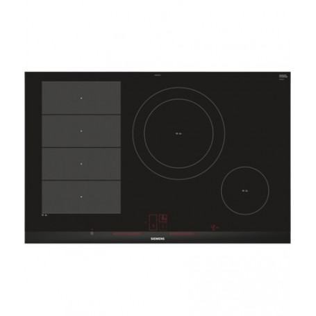 Siemens EX875LEC1E piano cottura Nero, Acciaio inossidabile Da incasso Ceramica 4 Fornello(i) (EX875LEC1E) (EX875LEC1E_PROMO)