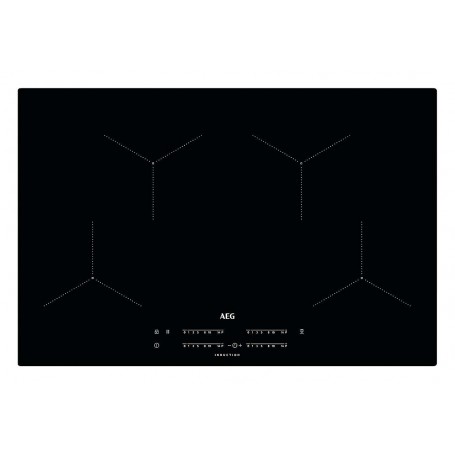 AEG IKB84431IB Piano cottura a induzione autosufficiente, vetroceramica, larghezza 77 cm (IKB84431IB_PROMO)