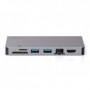 Digitus DA-70877 replicatore di porte e docking station per notebook Cablato USB 3.2 Gen 1 (3.1 Gen 1) Type-C Grigio (DA-70877)