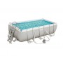 Bestway Power Steel 56441 piscina fuori terra Piscina con bordi Piscina rettangolare 6478 L Blu, Grigio (56441)