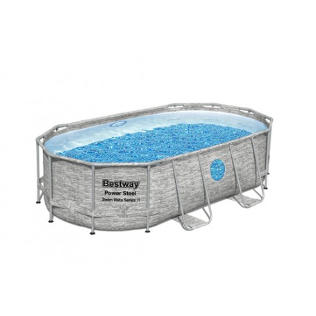 Bestway 56714 piscina fuori terra Piscina con bordi Piscina ovale 7250 L Marrone (56714)