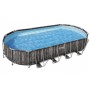 Bestway 5611T piscina fuori terra Piscina con bordi Piscina ovale 25495 L Legno (5611T)