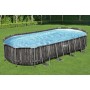 Bestway 5611T piscina fuori terra Piscina con bordi Piscina ovale 25495 L Legno (5611T)