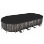 Bestway 5611T piscina fuori terra Piscina con bordi Piscina ovale 25495 L Legno (5611T)