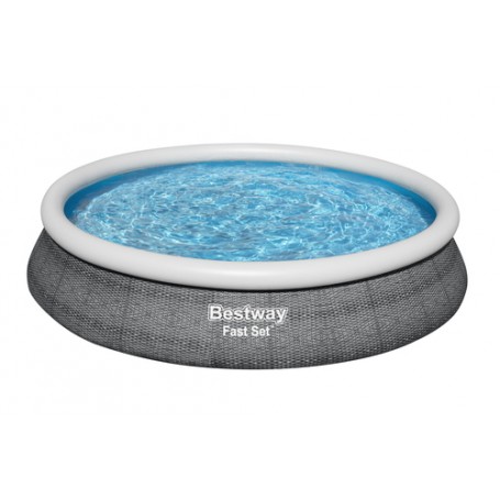 Bestway Fast Set 57313 piscina fuori terra Piscina con bordi Piscina rotonda 9677 L Grigio (57313)