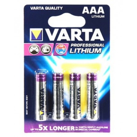 Varta 4x AAA Lithium Batteria monouso Mini Stilo AAA Litio (06103301404)
