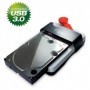 Fantec HDD Sneaker USB 3.0 Docking Nero, Bianco (1442)