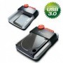 Fantec HDD Sneaker USB 3.0 Docking Nero, Bianco (1442)