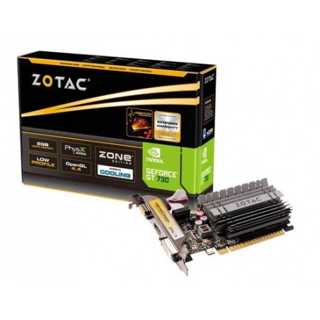 Zotac GeForce GT 730 2GB NVIDIA GDDR3 (ZT-71113-20L)