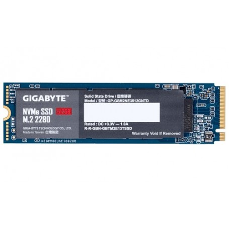 Gigabyte GP-GSM2NE3512GNTD drives allo stato solido M.2 512 GB PCI Express 3.0 NVMe (GP-GSM2NE3512GNTD)