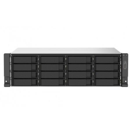 QNAP TS-1673AU-RP-16G server NAS e di archiviazione Armadio (3U) Collegamento ethernet LAN Nero, Grigio V1500 (TS-1673AU-RP-16G)