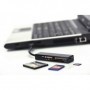 Ednet USB 3.0 MCR lettore di schede USB 3.2 Gen 1 (3.1 Gen 1) Nero (85240)