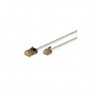 Alcasa RJ-11 - RJ-45 3m cavo di rete Bianco (TZM-3W)