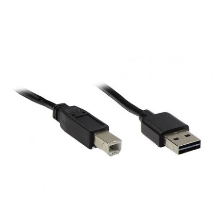 Alcasa USB 2.0 A/B, 1m cavo USB USB A USB B Nero (2510-EU01)