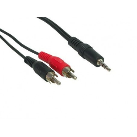 Alcasa AS-35S2CS cavo audio 1,5 m 3.5mm 2 x RCA Nero, Rosso, Bianco (AS-35S2CS)