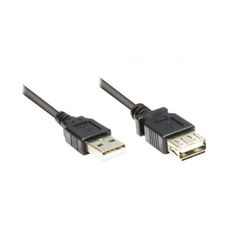 Alcasa 2511-OF01S cavo USB 0,15 m USB 2.0 USB A Nero (2511-OF01S)