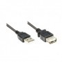 Alcasa 2511-OF2S cavo USB 1,8 m USB 2.0 USB A Nero (2511-OF2S)