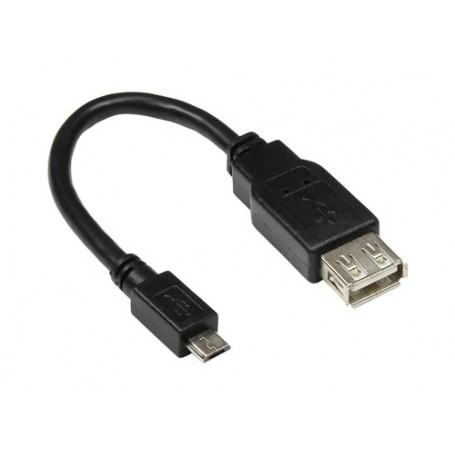Alcasa 2511-OTG cavo USB 0,1 m USB 2.0 Micro-USB B USB A Nero (2511-OTG)