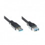 Alcasa 2711-S01 cavo USB 1 m USB 3.2 Gen 1 (3.1 Gen 1) USB A Nero (2711-S01)
