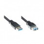 Alcasa 2711-S02 cavo USB 1,8 m USB 3.2 Gen 1 (3.1 Gen 1) USB A Nero (2711-S02)