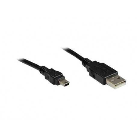 Alcasa USB 2.0 1.8m cavo USB 1,8 m USB A Mini-USB A Nero (3310-AM2)