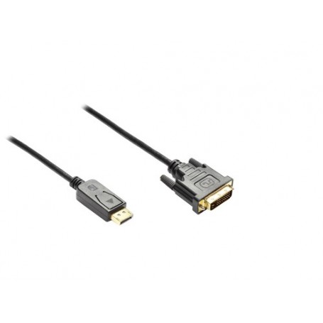 Alcasa DP-DVI3 cavo e adattatore video 3 m DisplayPort DVI-D 24+1 Nero (DP-DVI3)