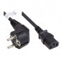 Alcasa P0130-S025 cavo di alimentazione Nero 2,5 m CEE7/7 IEC C13 (P0130-S025)