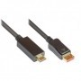 Alcasa DP14-HDMI1 cavo e adattatore video 1 m DisplayPort HDMI Nero (DP14-HDMI1)