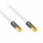 Alcasa GC-M2087 cavo coassiale RG-6 10 m F Bianco (GC-M2087)