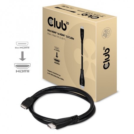 CLUB3D cac-1350 cavo HDMI HDMI Type C (Mini) HDMI tipo A (Standard) Nero (CAC-1350)