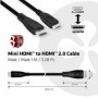 CLUB3D cac-1350 cavo HDMI HDMI Type C (Mini) HDMI tipo A (Standard) Nero (CAC-1350)