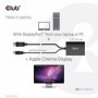 CLUB3D CAC-1010-A cavo e adattatore video 0,6 m DisplayPort DVI-D + USB (CAC-1010-A)