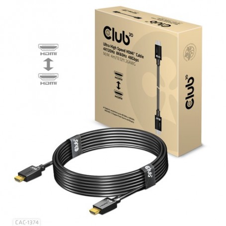 CLUB3D CAC-1374 cavo HDMI 4 m HDMI tipo A (Standard) Nero (CAC-1374)