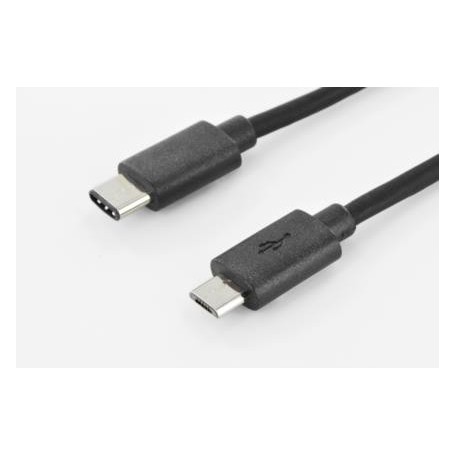 Ednet USB-C/USB micro-B 1.8m cavo USB 1,8 m USB 3.2 Gen 1 (3.1 Gen 1) Micro-USB B USB C Nero (84316)