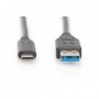 Digitus 1m, USB3.0-C/USB3.0-A cavo USB USB 3.2 Gen 1 (3.1 Gen 1) USB C USB A Nero (DB-300136-010-S)