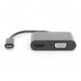Digitus DA-70858 cavo e adattatore video 0,11 m USB tipo-C HDMI + VGA (D-Sub) Nero (DA-70858)