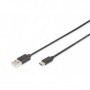 Digitus AK-300154-018-S cavo USB 1,8 m USB 2.0 2 x USB A USB C Nero (AK-300154-018-S)