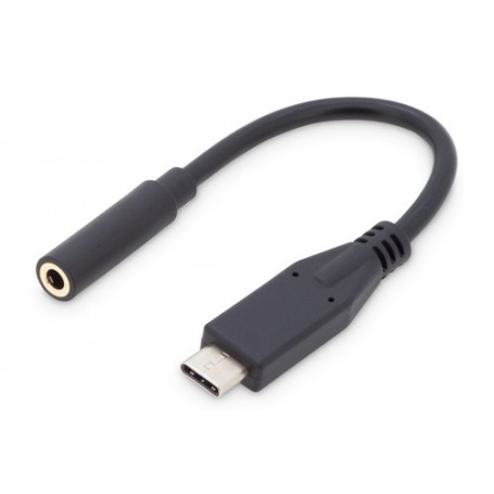 Digitus AK-300321-002-S cavo per cellulare Nero 0,2 m USB C 3,5 mm (AK-300321-002-S)