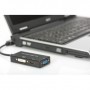 Digitus AK-340418-002-S cavo e adattatore video 0,2 m DP, HDMI DVI-D Nero (AK-340418-002-S)