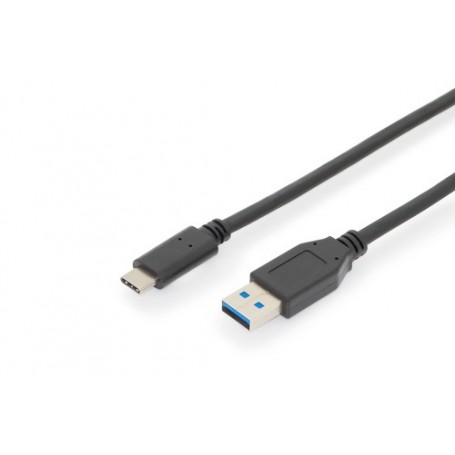 Digitus AK-300146-010-S cavo USB 1 m USB 2.0 USB C USB A Nero (AK-300146-010-S)