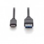 Digitus AK-300146-010-S cavo USB 1 m USB 2.0 USB C USB A Nero (AK-300146-010-S)