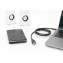 Digitus AK-300146-010-S cavo USB 1 m USB 2.0 USB C USB A Nero (AK-300146-010-S)