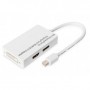Digitus AK-340509-002-W cavo e adattatore video 0,2 m DVI-D Bianco (AK-340509-002-W)