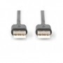 Digitus 1.0m USB 2.0 A/A cavo USB 1 m USB A Nero (AK-300101-010-S)