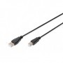 Digitus 1.8m, USB2.0-A/USB2.0-B cavo USB 1,8 m Nero (DB-300102-018-S)