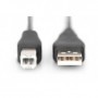 Digitus 1.8m, USB2.0-A/USB2.0-B cavo USB 1,8 m Nero (DB-300102-018-S)