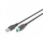 Digitus 1.8m, USB2.0-A/USB2.0-B cavo USB 1,8 m USB 3.2 Gen 1 (3.1 Gen 1) USB A USB B Nero (DB-300115-018-S)