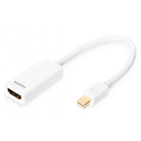 Digitus Mini DP -HDMI type A 0,15 m Mini DisplayPort Bianco (DB-340404-001-W)