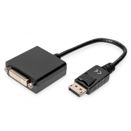 Digitus 0.15m, DisplayPort/DVI-I 0,15 m Nero (DB-340409-001-S)